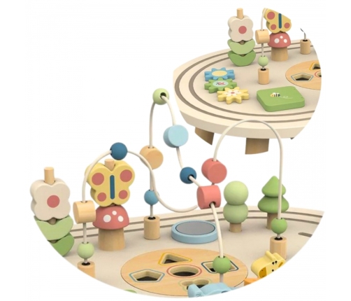 TOOKY TOY Drewniany Stolik Aktywności Safari