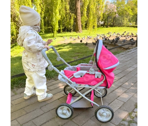 WOOPIE ROYAL Wózek dla Lalek 4w1 Nosidełko Regulacja