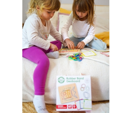 WOOPIE GREEN Geoplan na Gumki Drewniana Układanka 69 el. Certyfikat FSC