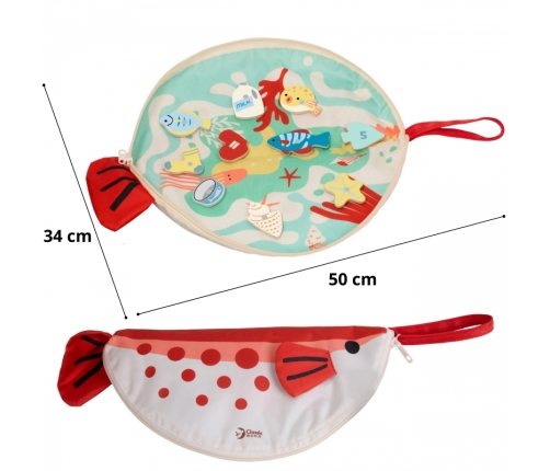 CLASSIC WORLD Edukacyjna Gra Łowienie Rybek na Magnes z Kartami do Nauki Liczenia