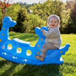 WOOPIE Bujak Wieloosobowy Dino Huśtawka Równoważna Niebieska WOOPIE Bujak Wieloosobowy Dino Huśtawka Równoważna Niebieska