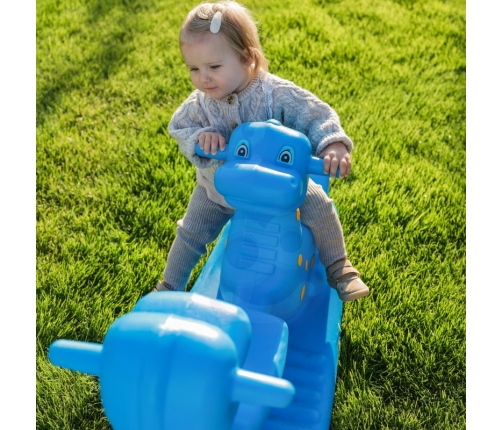 WOOPIE Bujak Wieloosobowy Dino Huśtawka Równoważna Niebieska