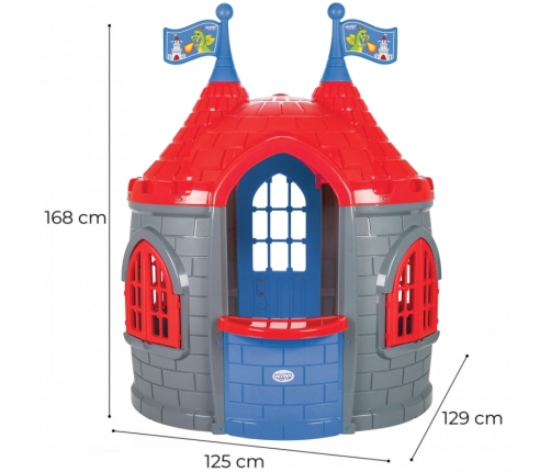 Bērnu dārza mājiņa - pils WOOPIE Grey