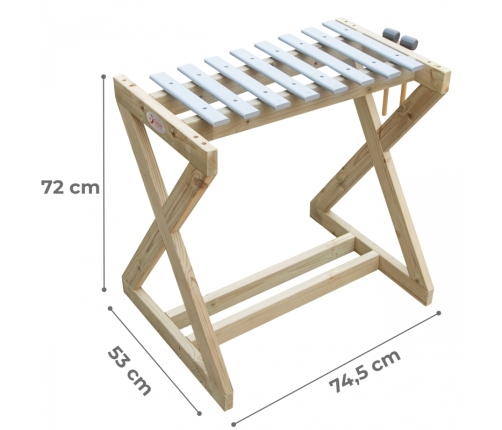 CLASSIC WORLD EDU Instrument Muzyczny Ksylofon Duże Cymbałki