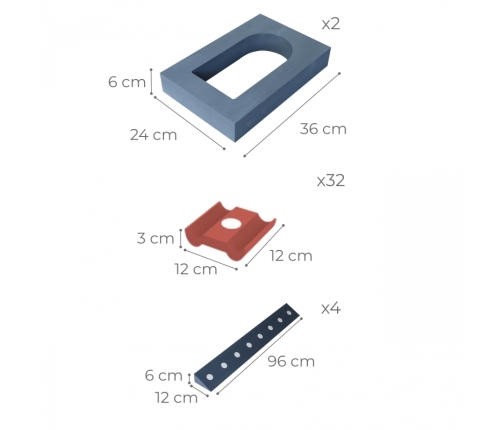 CLASSIC WORLD EDU Mega Klocki Konstrukcyjne Cegiełki EVA Miękkie do Budowania