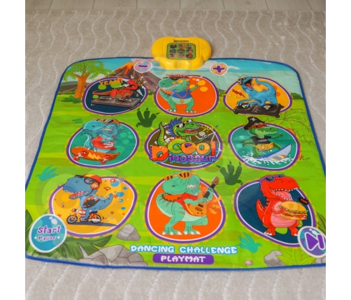 WOOPIE Mata Muzyczna Dinozaury Zręcznościowa Gra Taneczna