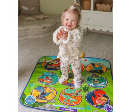 WOOPIE Mata Muzyczna Dinozaury Zręcznościowa Gra Taneczna