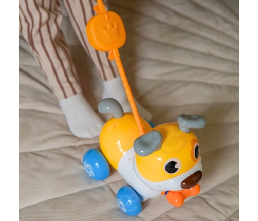 WOOPIE Interaktywny Piesek 2w1 Pchacz Szczekający 360° 6m+