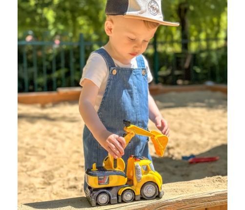 WOOPIE Koparka City Truck Efekty Dźwiękowe i Świetlne