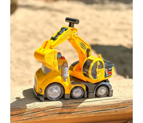 WOOPIE Koparka City Truck Efekty Dźwiękowe i Świetlne