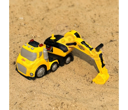 WOOPIE Koparka City Truck Efekty Dźwiękowe i Świetlne