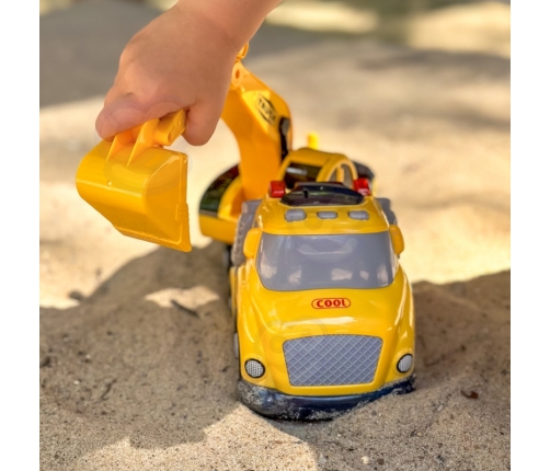 WOOPIE Koparka City Truck Efekty Dźwiękowe i Świetlne