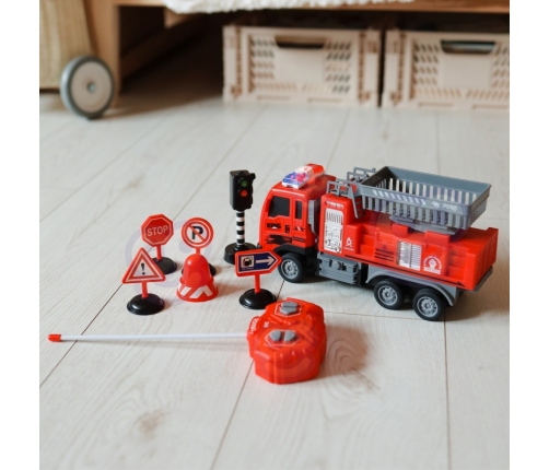 WOOPIE Zdalnie Sterowany Wóz Strażacki Podnośnik