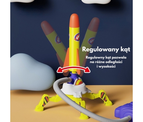 WOOPIE Podwójna Wyrzutnia Rakiet Piankowych 6 szt.