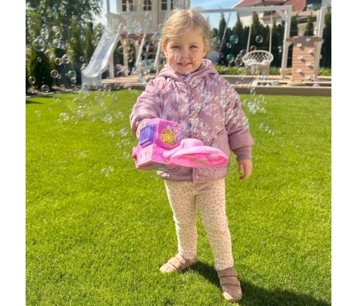 WOOPIE Kosiarka Ręczna Maszyna do Robienia Baniek Mydlanych Niebieska