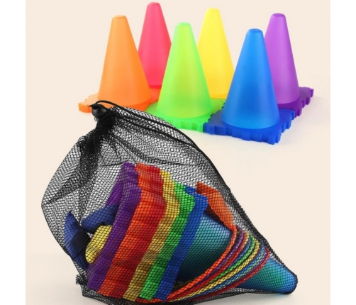 WOOPIE Zestaw Gier Ogrodowych 3w1 Pachołki Obręcze Woreczki 30 el.