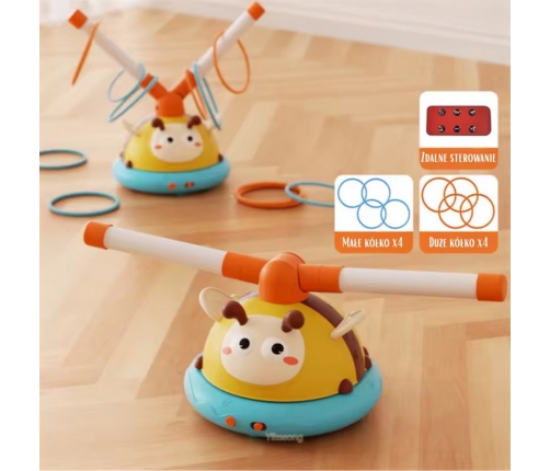 WOOPIE Gra Zręcznościowa Skakanka Automatyczna 2w1 Rzut do Celu Pszczółka