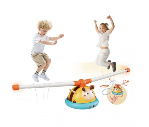 WOOPIE Gra Zręcznościowa Skakanka Automatyczna 2w1 Rzut do Celu Pszczółka