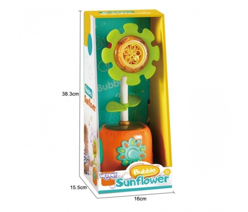 WOOPIE Słonecznikowa Elektryczna Maszyna Do Bąbelków Efekty Świetlne i Dźwiękowe