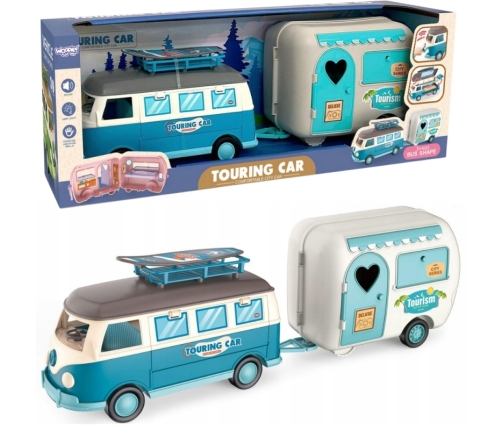 WOOPIE Kamper z Przyczepką Efekty Świetlne i Dźwiękowe