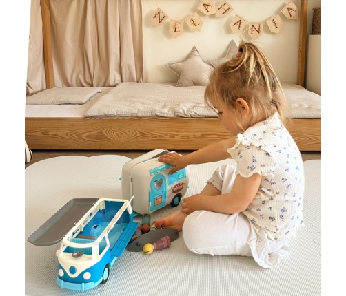 WOOPIE Kamper z Przyczepką Efekty Świetlne i Dźwiękowe