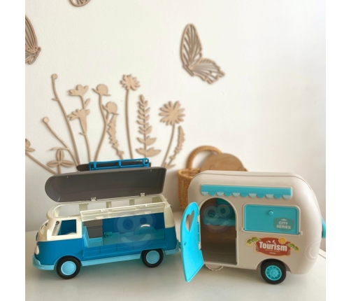 WOOPIE Kamper z Przyczepką Efekty Świetlne i Dźwiękowe