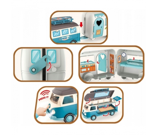 WOOPIE Kamper z Przyczepką Efekty Świetlne i Dźwiękowe