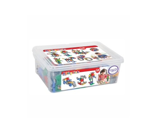 WOOPIE Zestaw Konstrukcyjnych Klocków w Skrzynce 320 szt.