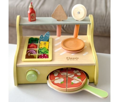 CLASSIC WORLD Drewniany Piec do Pizzy Oven Pizza 3+ FSC