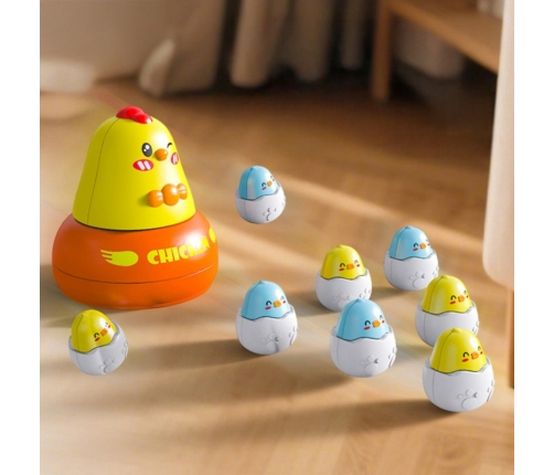 WOOPIE Gra Zręcznościowa Łowienie Kurczaczków 2w1 Katapulta