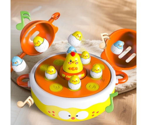 WOOPIE Gra Zręcznościowa Łowienie Kurczaczków 2w1 Katapulta