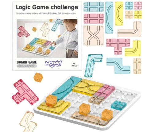 WOOPIE Gra Planszowa Logiczna Kreatywna Układanka Przestrzenna