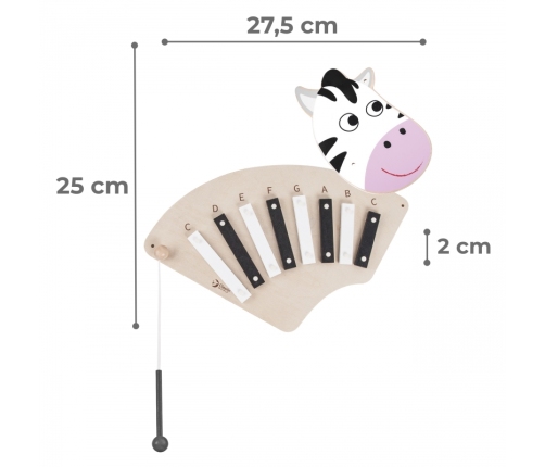 CLASSIC WORLD EDU Muzyczna Tablica Ścienna ZEBRA