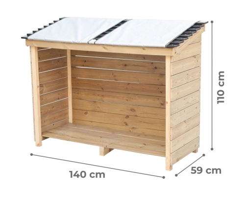 CLASSIC WORLD EDU Drewniany Składzik Ogrodowy Pojemnik