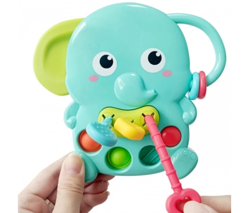 WOOPIE BABY Gryzak Sensoryczny Słonik Montessori 4w1