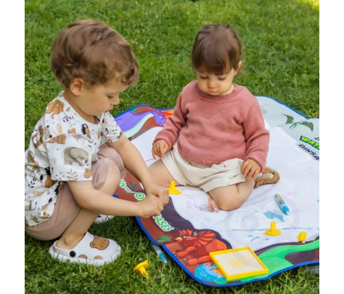 WOOPIE Magiczna Mata do Malowania Wodą XXL Pieczątki Cyferki 100cm