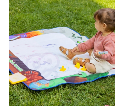 WOOPIE Magiczna Mata do Malowania Wodą XXL Pieczątki Cyferki 100cm