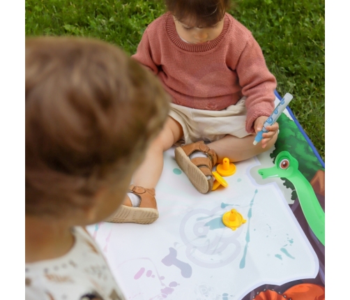 WOOPIE Magiczna Mata do Malowania Wodą XXL Pieczątki Cyferki 100cm