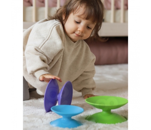 WOOPIE BABY Kolorowa Wieża Układanka Piramidka Edukacyjna 18m+