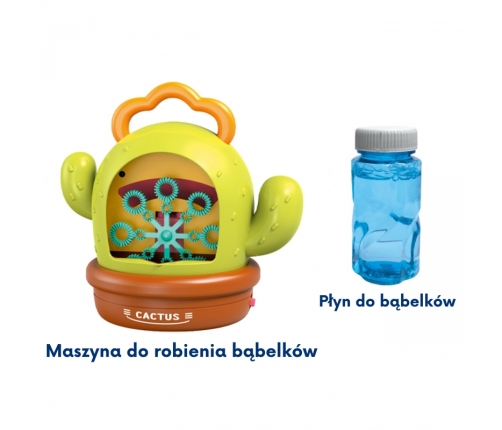 WOOPIE Kaktusowa Elektryczna Maszyna Do Bąbelków Efekty Dźwiękowe i Świetlne