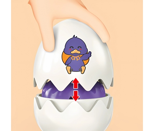 WOOPIE Układanka Sorter Montessori Dopasuj Kształty Wesołe Kurczaczki Jajka 6szt