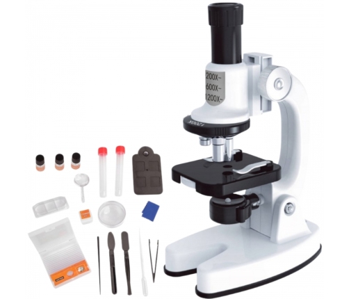 WOOPIE Mikroskop Cyfrowy LED Przybliżenie do 1200x Zestaw XXL z Adapterem do Smartfona