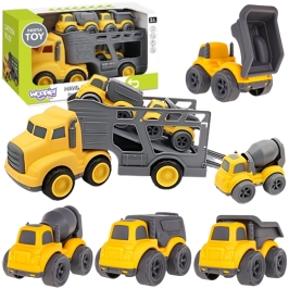 WOOPIE Laweta Zestaw 4w1 Pojazdy Budowlane WOOPIE Laweta Zestaw 4w1 Pojazdy Budowlane