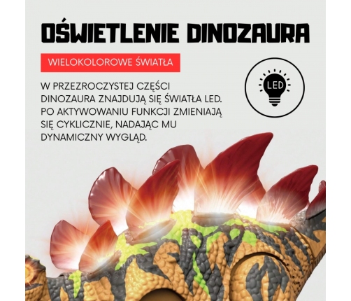 WOOPIE Dinozaur Zdalnie Sterowany RC Robot Stegozaur