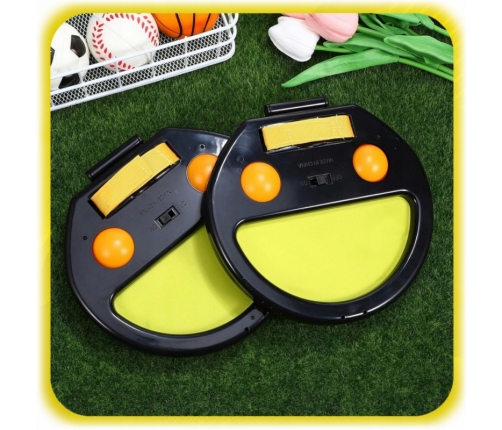 WOOPIE Catch Ball Gra Zręcznościowa Rzucaj Łap Dla Dwojga 2x Paletki+ 4 Piłki