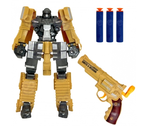 WOOPIE Zestaw 3w1 Robot Transformujący Czołg i Wyrzutnia na Strzałki