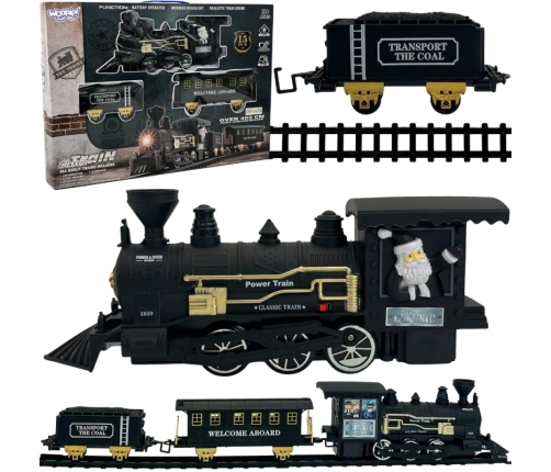 WOOPIE Pociąg Lokomotywa Zestaw XXL Tor 403 cm