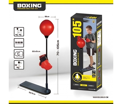 WOOPIE Zestaw Bokserski Stojąca Gruszka Regulowana 70-105 cm