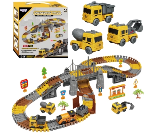 WOOPIE Tor Budowlany Zestaw Konstrukcyjny 174 Elementy