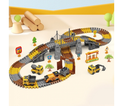 WOOPIE Tor Budowlany Zestaw Konstrukcyjny 174 Elementy